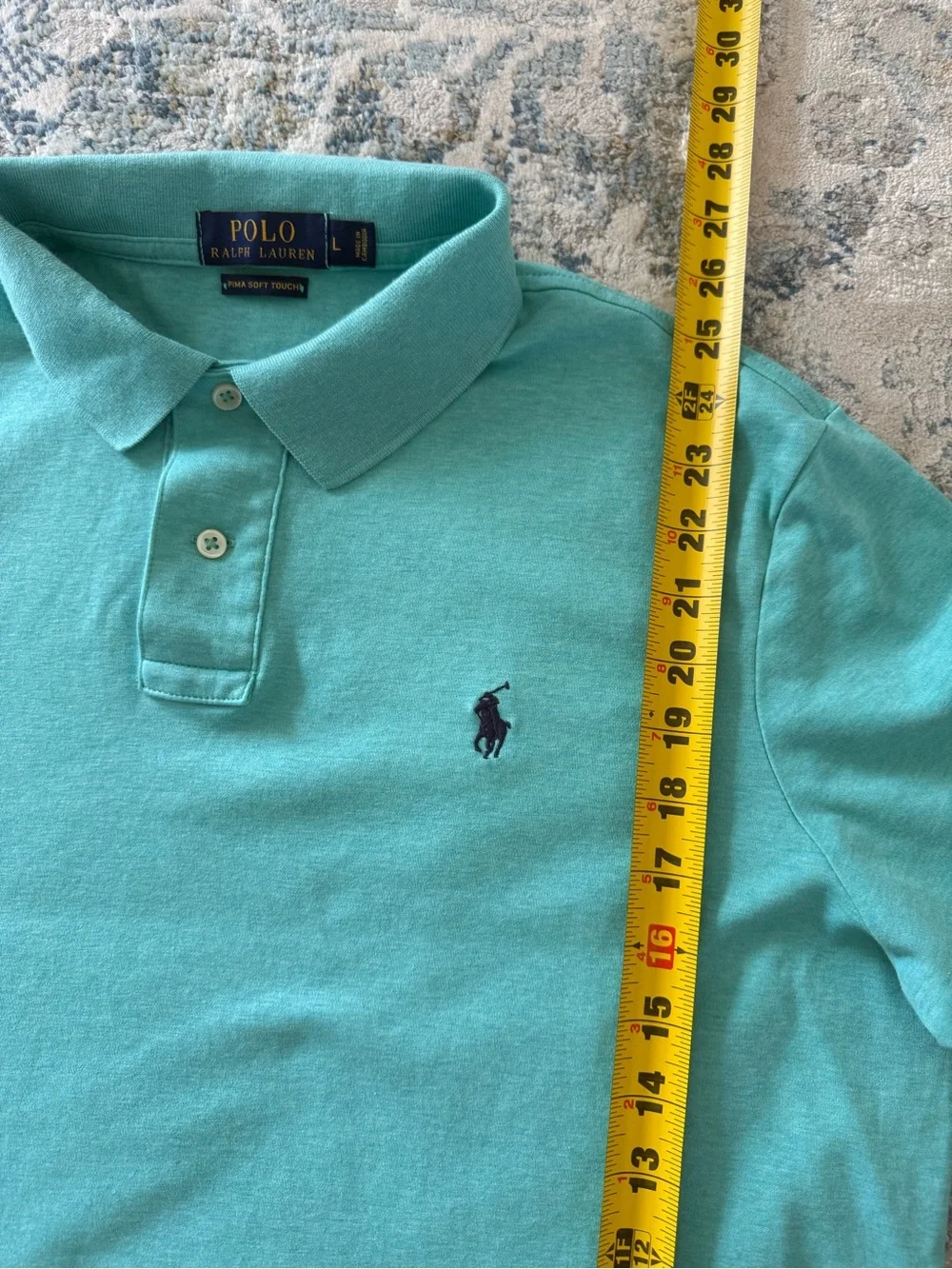 Polo Ralph Lauren Pima Soft Touch Polo Shirt Men’s L Short Sleeve
